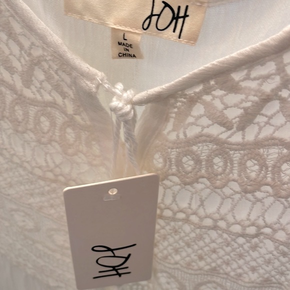 JOH Apparel white boho tunic top - Picture 6 of 8